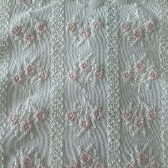 Garage - Mini Embroidered Skirt Pink and White - Small - Picture 5 of 6